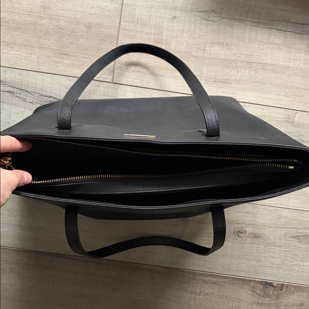 Kate Spade Black Tote w/ Laptop Sleeve - Picture 5 of 7